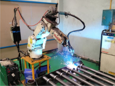 โรงงานผลิตชิ้นส่วนรถยนต์ Robot Welding 